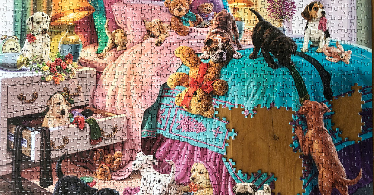  Puppies Jigsaw Puzzles for Adults 1000 Piece Difficult
